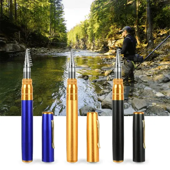 Mini pen fishing rod