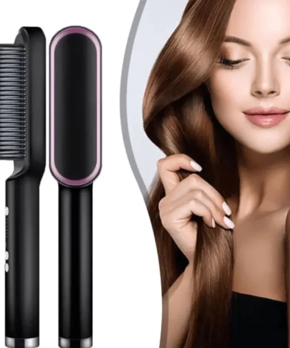 Hair straightening comb